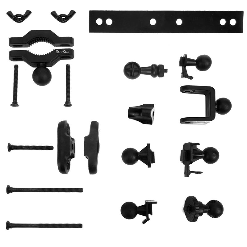 SoeKoa Dash Cam Mirror Mount , with 16 Different Joints, Compatible with APEMAN, UGSHDI, Old Shark, Vantrue, Rexing V1P, YI 2.7", Z-Edge, Peztio, Falcon F170, Roav, KDLINKS X1, Crosstour and 99% Dash Cam - Image 2